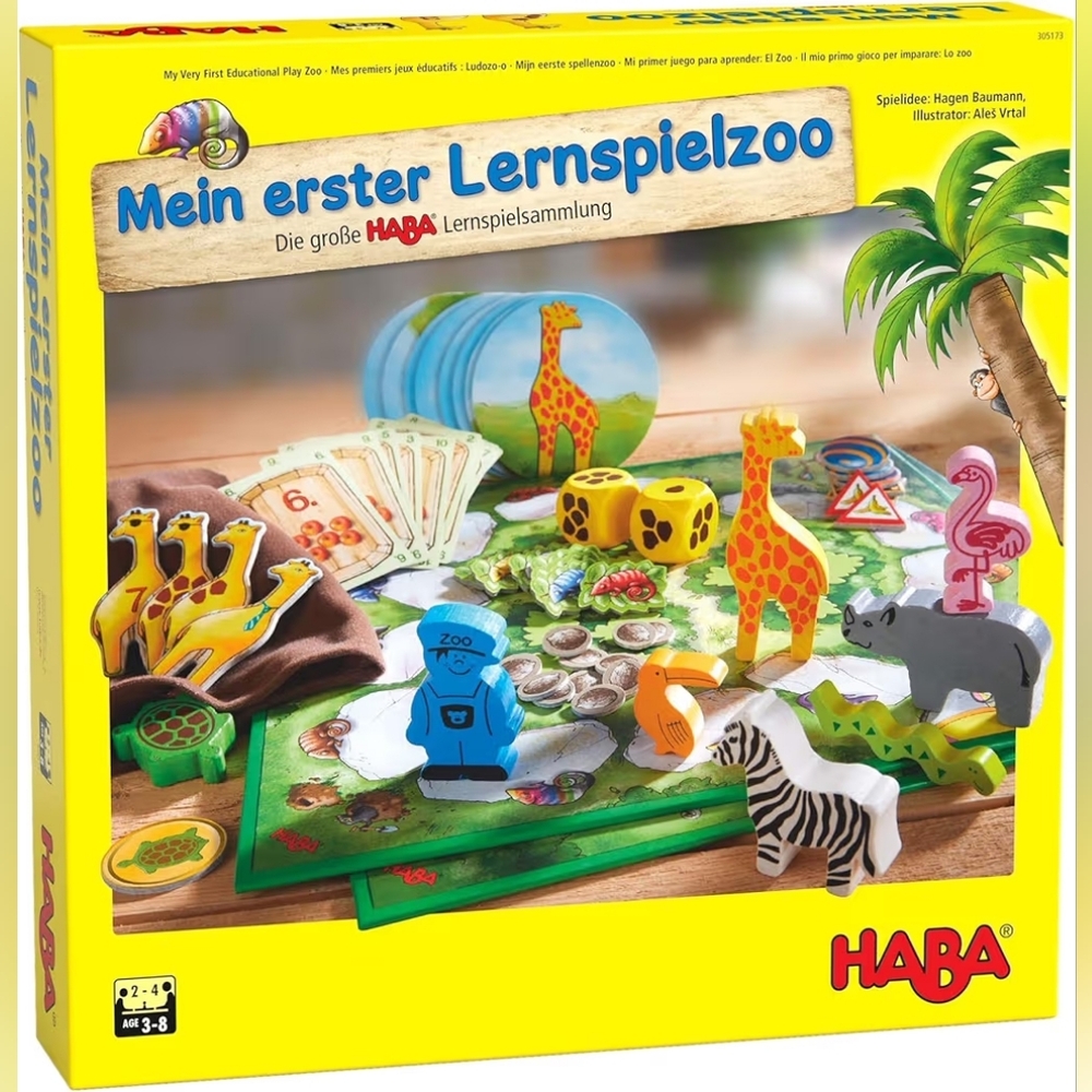 HABA My Very First Educational Play Zoo-10 Educational Games in 1